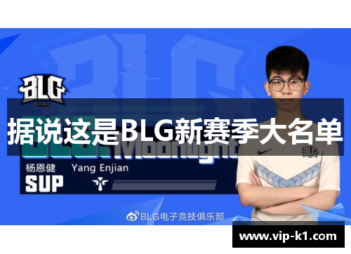 据说这是BLG新赛季大名单